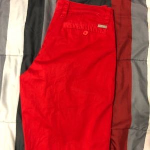 Men’s Red Armani Exchange shorts